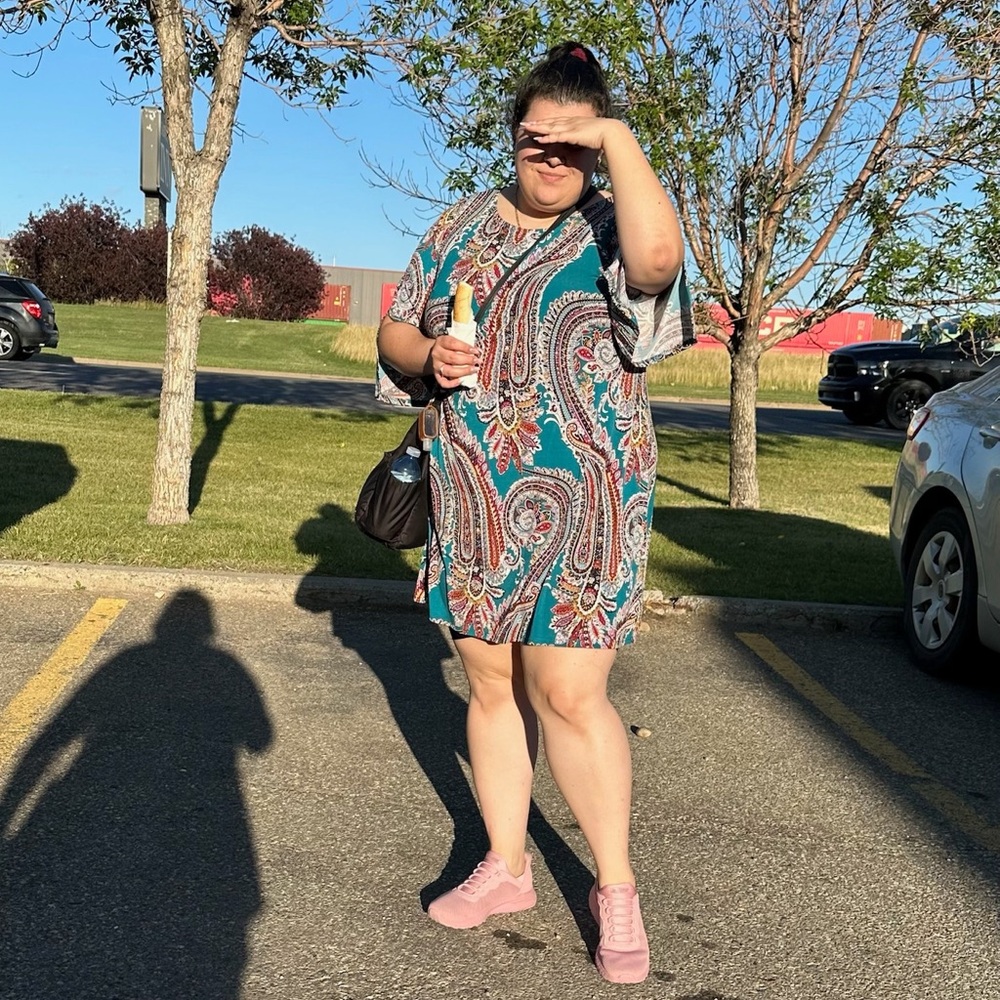 [#69] Paisley Dress, (Size 2X / 3X) Plus-Size